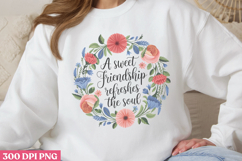 A sweet friendship PNG, True Friendship Sublimation PNG Product Image 3