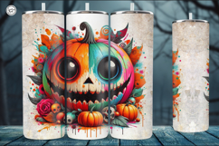 4 Scary Tumbler Wrap Sublimations, 20 oz Product Image 5