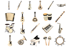 Musique Instrument Clipart Product Image 3