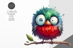 Bird clipart, Funny bird clipart, Bird sublimation Product Image 1