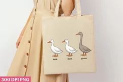 Duck Duck Goose PNG, Funny Goose Sublimation PNG Product Image 1