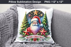 Merry Christmas - Christmas Santa pillow Sublimation Design Product Image 4