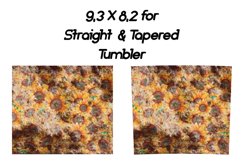 Cowhide tumbler, Sunflower tumbler Product Image 2