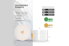 Plastic Cream Jars - PSD Mockup Product Image 4