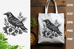 Raven Design, Cutting board, Laser cut, Cricut svg Product Image 3