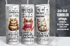 Funny Quotes 20oz Skinny Tumbler Sublimation Product Image 1