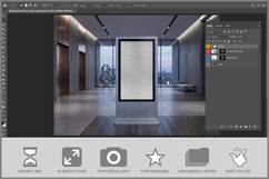 Digital Billboard Modern Lobby Product Image 2