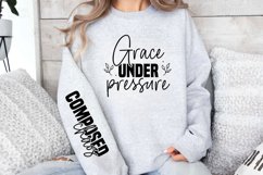 Grace under pressure Sleeve SVG, Composed chaos SVG Product Image 3