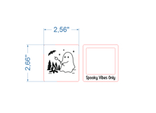 Halloween Ghost Magnet SVG laser cut files for Glowforge Product Image 3