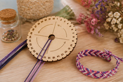 Kumihimo braiding disc laser cut file Product Image 3