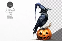 Halloween clipart, Raven clipart, Autumn clipart Product Image 1