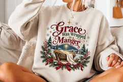 4 Christian Christmas PNG Designs, 4 Christian Inspirational Product Image 3