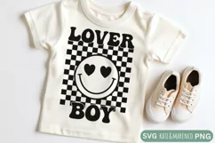 Lover Boy SVG | Retro Boy Valentine SVG PNG Product Image 3