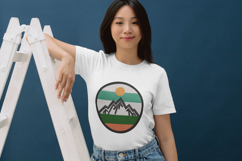 Mountain Adventure Patch Embroidery Design Product Image 3