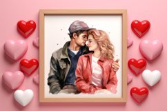 Valentines Day Couple Clipart, Valentines Clipart Product Image 3