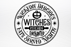 Farmhouse Halloween Round Sign SVG Product Image 3