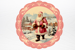 Vintage Pink Christmas Clipart Product Image 3