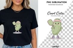 Court Cutie Pickleball PNG Sublimation | Funny Pickleball Product Image 3
