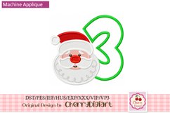 Christmas santa emb Numbers machine embroidery bundle 2195B Product Image 5