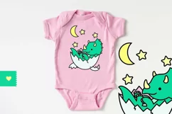 Baby Dinosaur SVG - Dinosaur PNG, Cute Dinosaur Svg Product Image 4