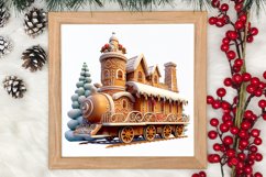 Watercolor Santa Claus Sublimation Clipart, Santa PNG Product Image 3