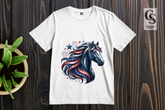 Patriotic Horse Clipart PNG Product Image 3
