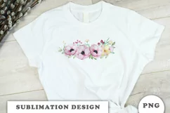 Watercolor flowers bouquet PNG Product Image 3