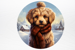Christmas Dog Ornaments Engraved Clipart PNG Product Image 3