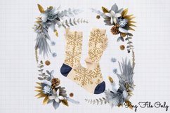 Gold and Black Christmas Clipart Bundle PNG Product Image 4