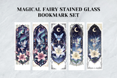 Magical Fairy Stained Glass Bookmark Set,Enchanted Fantasy Product Image 3