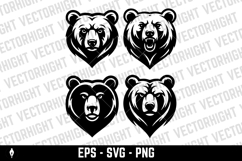 Angry bear head. Grizzly Bear Mascot Head. Design element Product Image 3