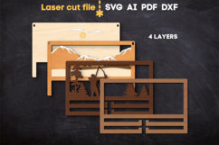 Archery Medal Holder SVG laser cut files for Glowforge Product Image 3