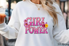 GIRL POWER PNG, Girl Power sublimation PNG Product Image 1