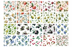 Watercolor Fruits Tumbler Bundle, Berries Tumbler Designs Product Image 3