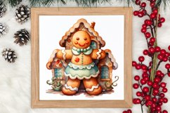 Gingerbread Man Sublimation Clipart, Gingerbread Man Clipart Product Image 3