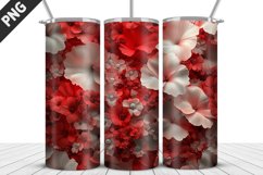 Flowers Tumbler Wrap | Sublimation Design | Tumbler PNG Product Image 1