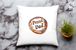 Football Father Proud Dad Clipart Sublimation PNG Product Image 3