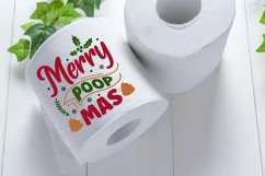 Merry poop mas SVG, Christmas Gag Gift SVG Product Image 3