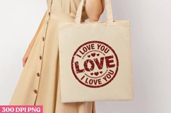 LOVE I LOVE YOU PNG, Valentines Day Stamps Clipart PNG Product Image 3