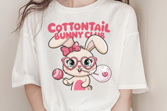 Cottontail bunny club PNG, Retro Easter Sublimation PNG Product Image 3