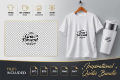 Grow Forward Motivational SVG - Quote Cut Files Product Image 1