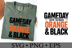 Game Day We Wear Brown &amp; Black Svg | Sport Svg | Shirt Svg Product Image 3