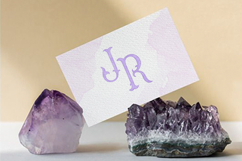 Watercolor Vintage Purple Alphabet Product Image 3