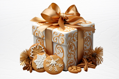 Watercolor Christmas Cookie Clipart PNG Product Image 3