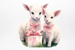 Christmas Baby Animals Clipart PNG Product Image 3
