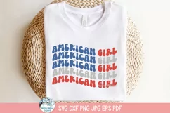 American Girl SVG | 4th of July Patriotic Graphic Product Image 3