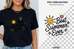 Best Summer Ever PNG | Cute Summer Sun Clipart, Beach Product Image 3