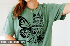 World&#039;s Greatest Mom SVG Design - Mother&#039;s day SVG Design Product Image 3