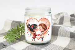 Valentine's day digital paper, background clipart Product Image 3