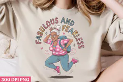 Fabulous and fearless PNG, Funny Grandma Sublimation PNG Product Image 3